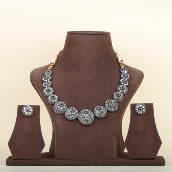 Silver Blossom Choker