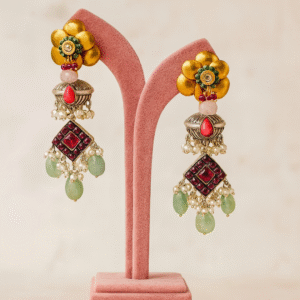 Regal Blossom Jhumkas
