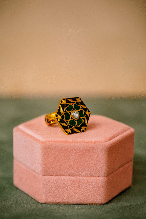 Emerald Hexa Ring