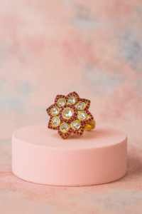 Ruby Blossom Ring