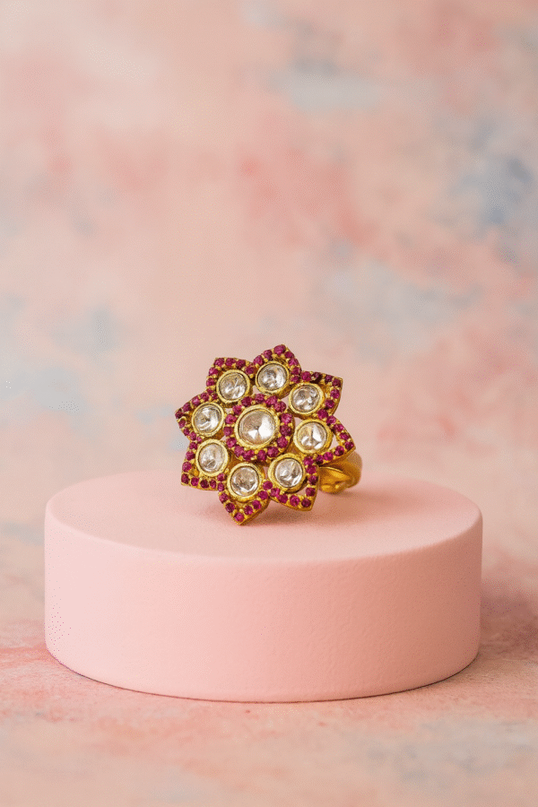 Ruby Blossom Ring