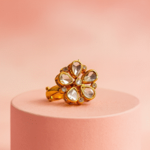 Floral Polki Ring