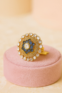 Midnight Lotus Ring