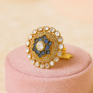 Midnight Lotus Ring