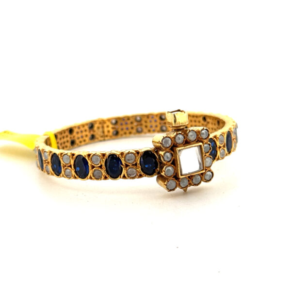Royal Sapphire Polki Bangle - Image 2