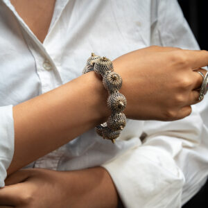 Vintage Mesh Silver Bracelet