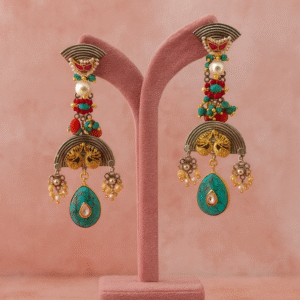 Peacock Charm Turquoise Earrings