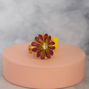 Crimson Petals Ring