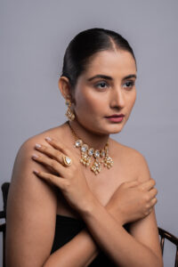 Pearl Droplet Polki Choker