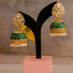 Emerald Royal Polki Jhumkas