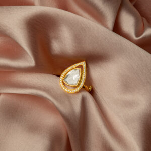 The Polki Teardrop Ring