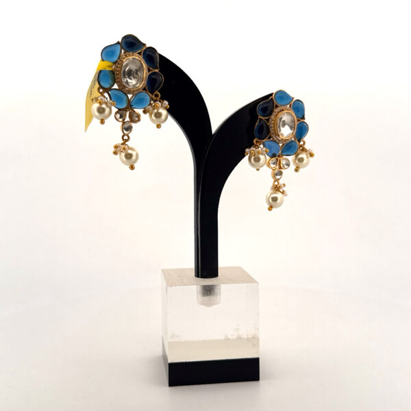 Azure Glow Polki Studs - Image 3