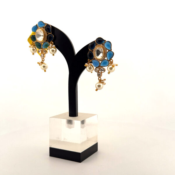 Azure Glow Polki Studs - Image 2