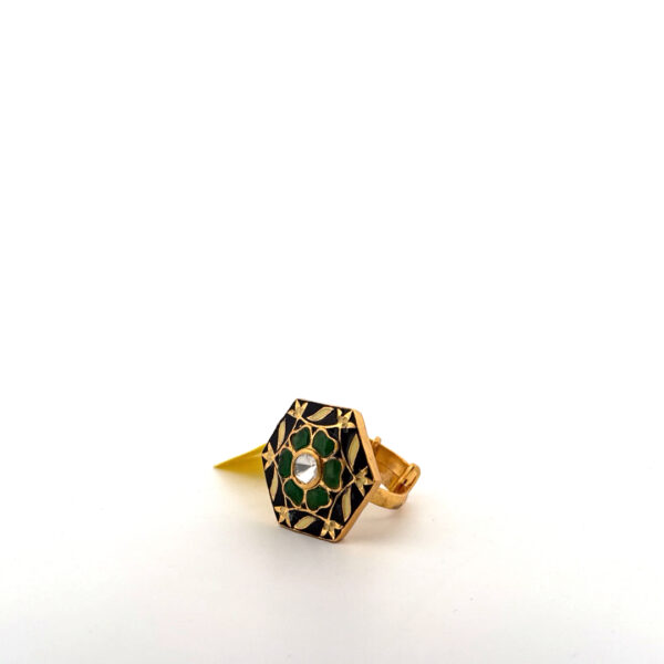 Emerald Hexa Ring - Image 2