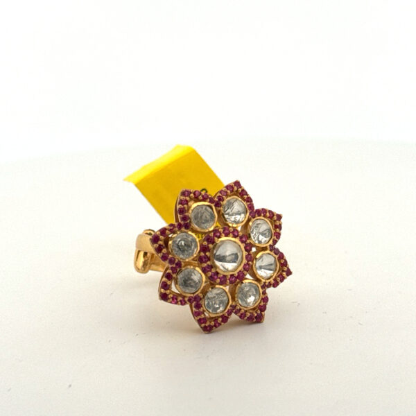 Ruby Blossom Ring - Image 3